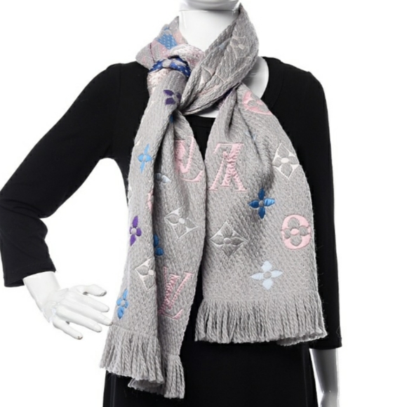 Louis Vuitton Rainbow Logomania Scarf Wool & Silk - Picture 2 of 8